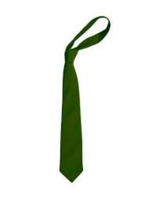 School Green Plain Ties Long